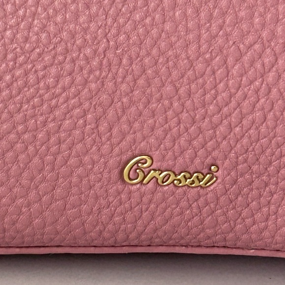 Crossi Pink Bow Satchel with Shoulder Strap - Picture 4 of 14